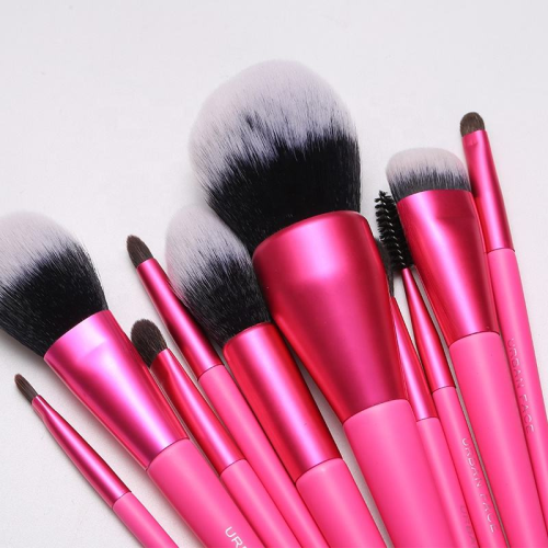 Private Label Cosmetic Make up Brush Set Professional Makeup Brush Kit Pink Makeup Brushes Set with Logo Customized 10 PCS