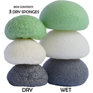 Bamboo Cotton Face Reusable Make Up Remover Pads Washable Makeup Remover Pads with Konjac Sponge