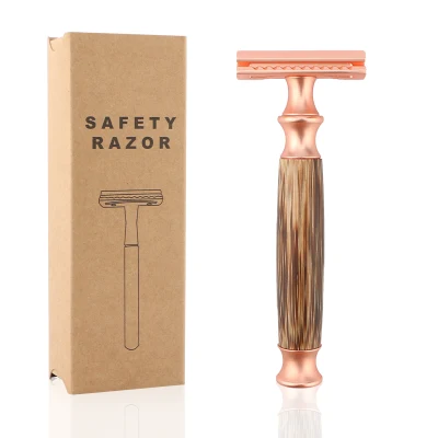 Bamboo Safety Razor Double Edge Blade Eco Natural Bamboo Razor