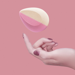 Beauty Makeup Water Droplets Puff Cosmetic Makeup Sponge Blender Pink Latex Free