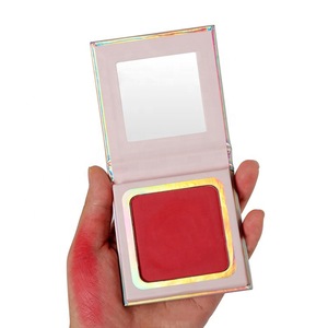 Best Face Makeup 4 Colors Blush Custom Single Blush Palette Private Label Matte Cardboard Blusher Powder