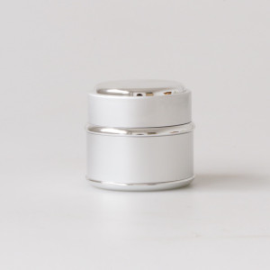 Black empty 50g skin care cream jar white 50ml cosmetic pot