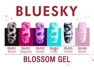 Bluesky new uv gel polish 6color popular nail polish manufacture China