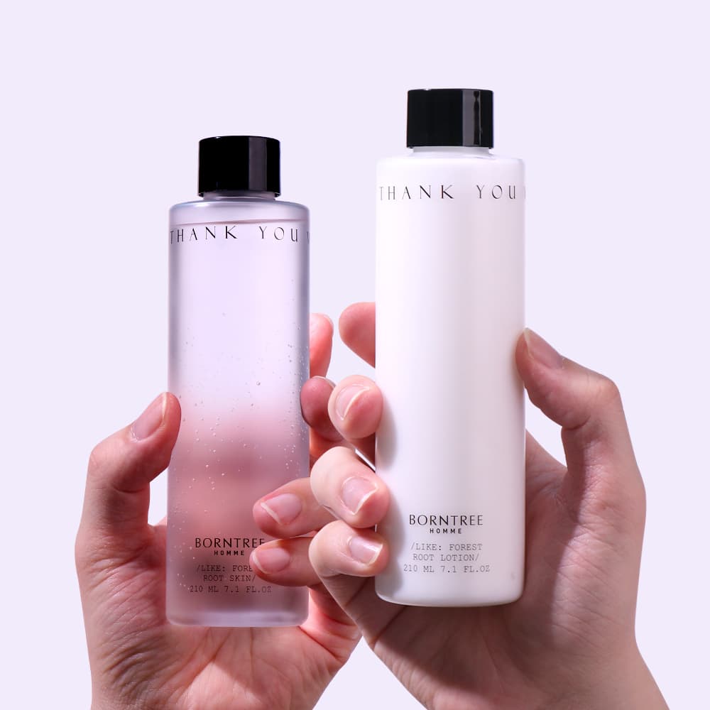 BORNTREE LIKE FOREST ROOT SKIN 210ml 7.1 FL.oz + LOTION 210ml 7.1 FL.oz