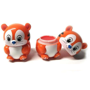 Cute animal shape lip balm container moisturizing  lip balm