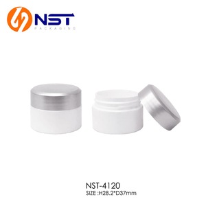 Cylinder cosmetic packaging eye shadow powder case in plastic