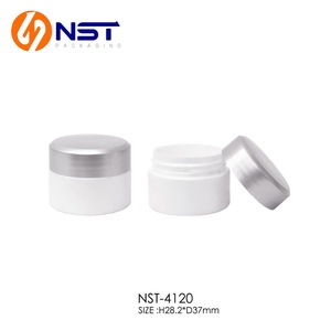 Cylinder cosmetic packaging eye shadow powder case in plastic