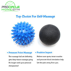 Deep Tissue Spiky Massage Ball and Peanut Double Lacrosse Massage Ball