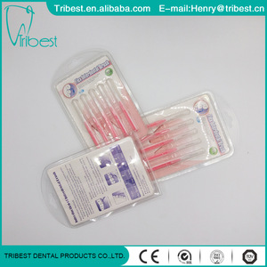 dental disposable interdental brush with orthodontic use