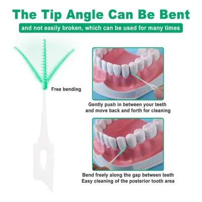 Disposable Interdental Brush Toothpick Dental Tooth Cleaning Tool for Oral Care