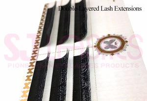 Double/Triple Layered Mink Volume Lashes OEM Packaging PBT