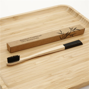 Eco-Friendly Biodegradable Bambu Teeth Brush Self Standing Custom Toothbrush Charcoal Bamboo Toothbrush