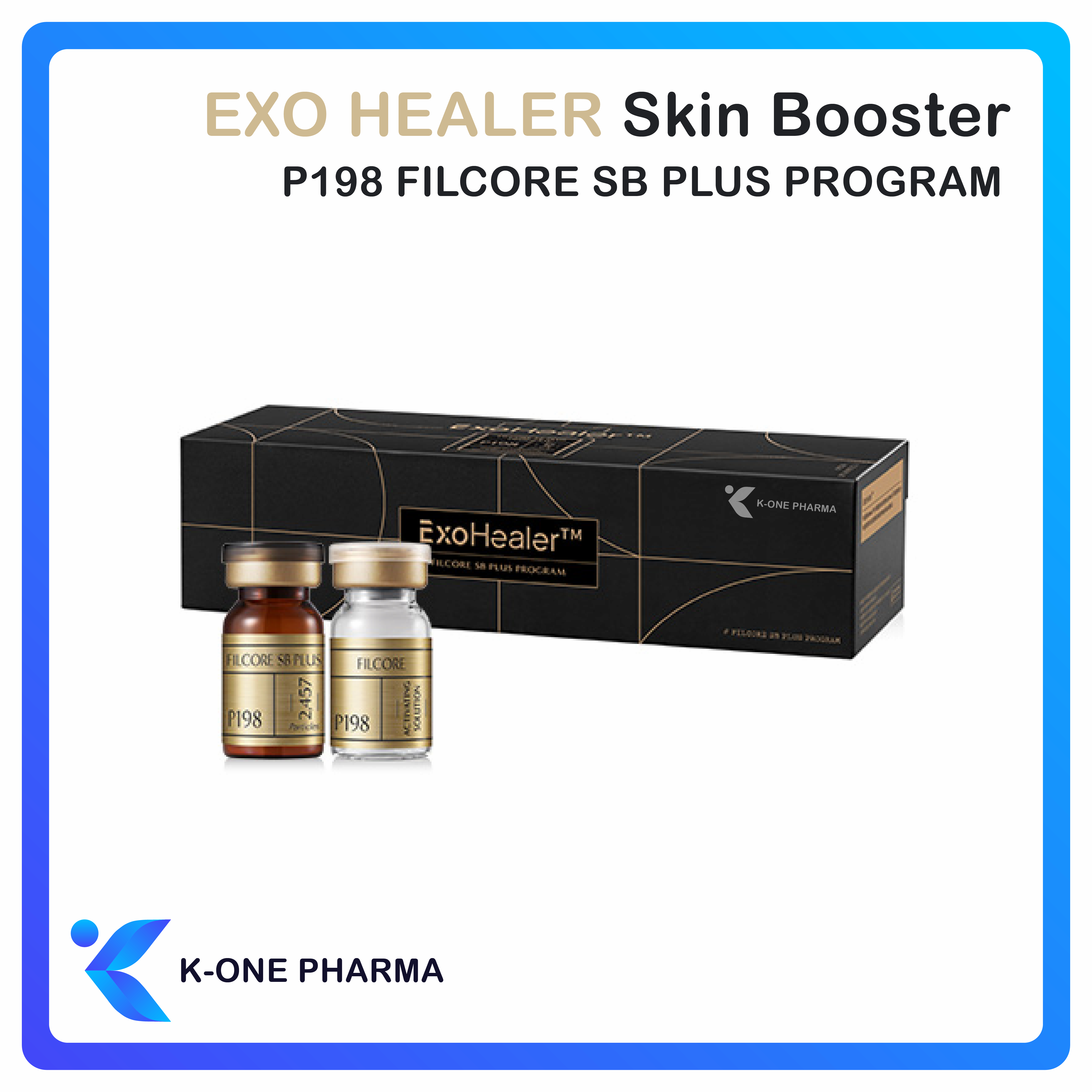 Exo Healer P198 Filcore SB Plus Program Skin Booster Smoothing Skin, Revolax, Brightening effect,