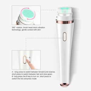 Facial Cleaning Waterproof Brush Face Cleaning Electric Facial Cleanser Washing Brush Mini Electric Facial Brush