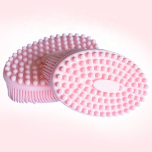 Factory direct new baby silicone bath brush, baby massage shampoo brush, bath wash daily necessities