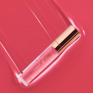 Fast B. New Shimmer Lip Gloss Long Lasting Pink Lip Gloss Crystal Shimmer Luxury Floral Lip Gloss Base