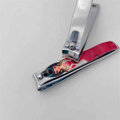 Foshan Fengdeli Factory High Quality Carton Steel Finger Toe Heavy Duty Nail Clipper Cutter with Colorful Girl Pattern Handle