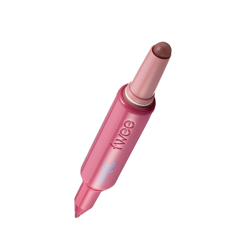 (Fwee) Long-Lasting Dual Coloring Stick Lip + Liner [02 Lip Service] 1.2g