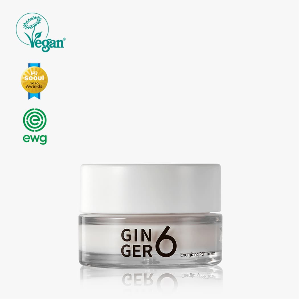 GINGER6 Energizing PEPTI cream Skin care, night cream, elastic cream, basic cosmetic