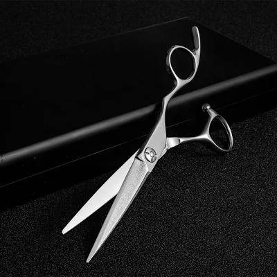 Hair Scissor Hair Dressing Salon Scissor Barber Hair Cutting Scissor/Plus Thinning Salon Scissor Set/Plus Leather Case Damascus Steel