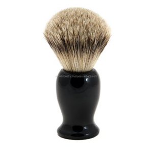 Hand Crafted Pure Badger Shaving Brush with Hard Wood Handle, Mens Luxury Professional Hair Salon Tool, Engineered to Deliver t