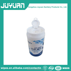High Quality OEM service Skin moist wet wipes with small can 30pcs tissue