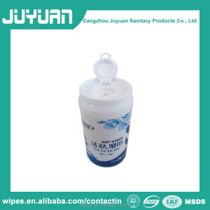 High Quality OEM service Skin moist wet wipes with small can 30pcs tissue