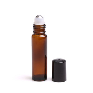 Hight quality 10ml essential oil frosted amber cobalt perfume bottle 10ml roll on glass bottle for essential oils
