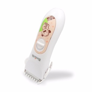 kids IPX-7 waterproof USB rechargeable hair clippers low noise low vibration cordless hair trimmer 6 size for hair length
