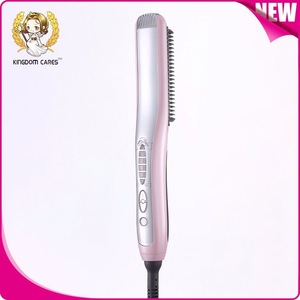 LED Temperature Straightening Hair Brush Professional Straightening Irons Electric Straight Hair Comb Straightener