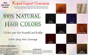 Manufacturing of Non Allergic Hair Dye, Natural Hair Dye ...
