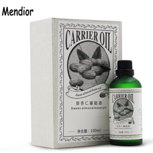 Mendior 2018 OEM organic sweet almond oil 100% Pure Natural sweet almond carrier Oil female body massage oil