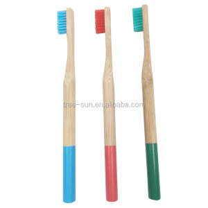 Nature bamboo and Charcoal Bristle Bamboo Toothbrush can be customized