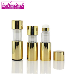 New arrival plastic powder stick foundation with brush