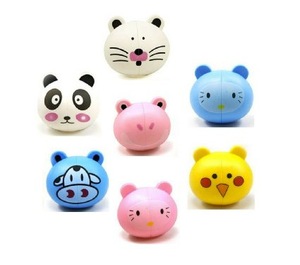 Plastic cute animal toothbrush head holder