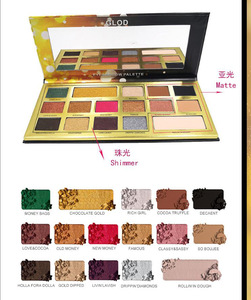 Private label 16 colors cosmetics eye shadow