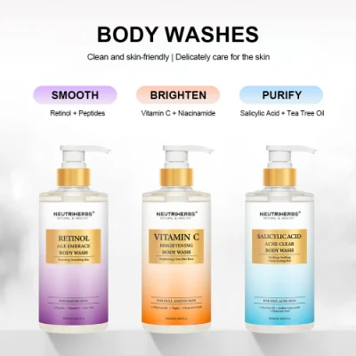 Private Label Brightening Age Embrace Moisturizing Smoother Vitamin C Body Wash