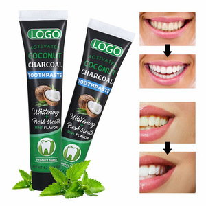 Private label charcoal teeth fresh whitening all natural toothpaste