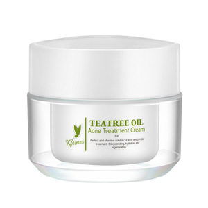 Private label green tea scar removing pimples treatment moist anti acne cream