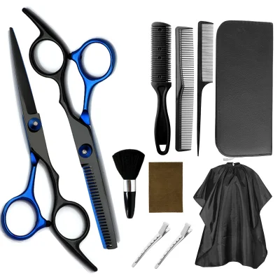 Professional Scissor Cut Hair Cutting Salon Scissors Barber Thinning Shears Hairdressing Scissors Set