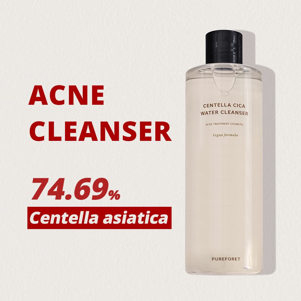 Pureforet Centella Cica Water Cleanser 500ml