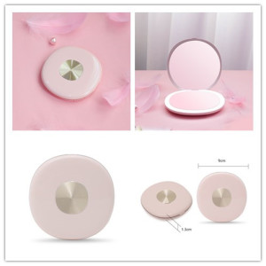 Rechargeable Battery Compact Mirror Rose Gold Pocket Mirror Cosmetic Mirror 1X/2X/3X Led Mirror Makeup Tool Customized Logo