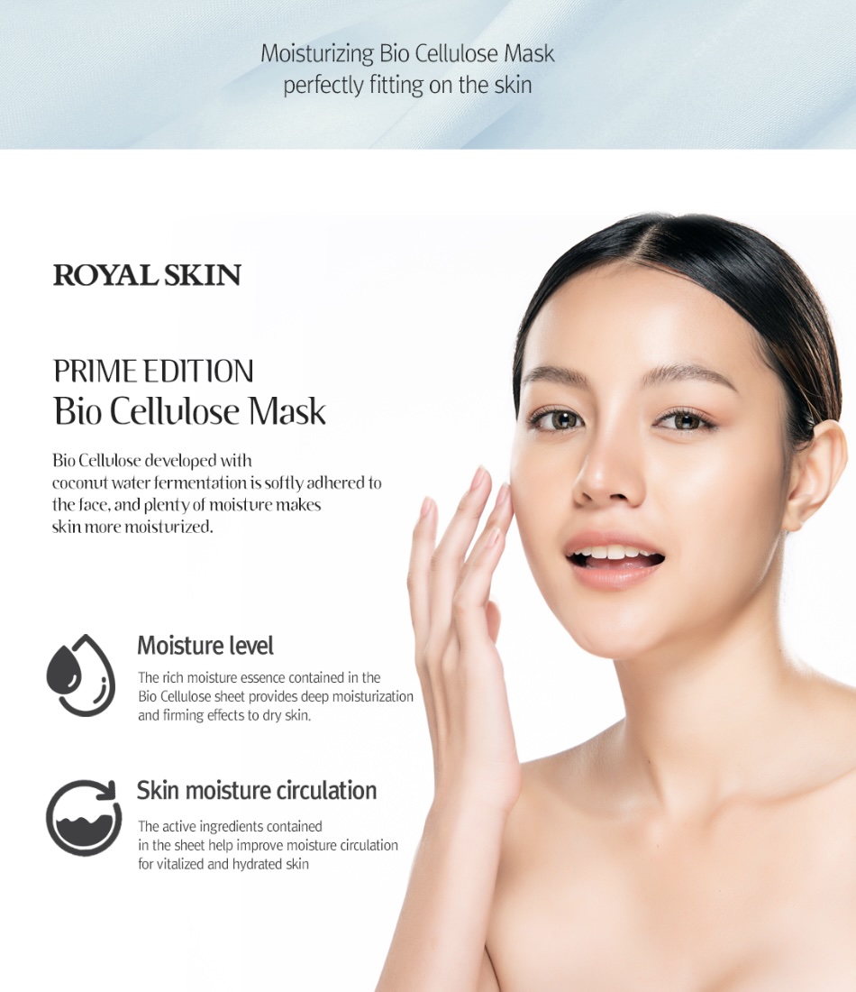 [Royal Skin] PRIME EDITION Moisture Bio Cellulose Mask