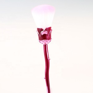 Travel portable cute makeup rose brush set