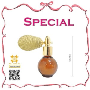 Trendy Aftershave Round small empty scented powder perfume bottles