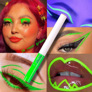 Waterproof Eyeliner Fluorescent  Activated Glow Neon UV Pastel Make Up Graphic Neon Eye Liner