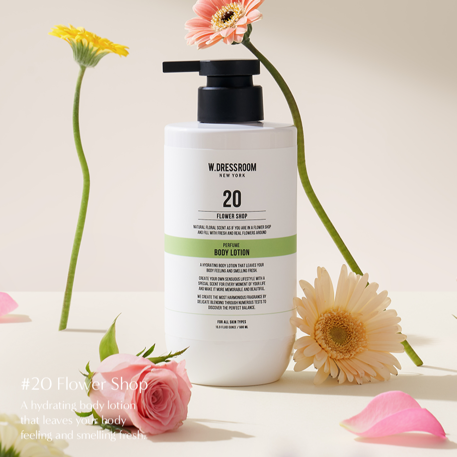 (W.DRESSROOM) Jojoba OilPerfume Body Lotion [No.20 Flower Shop] 500ml