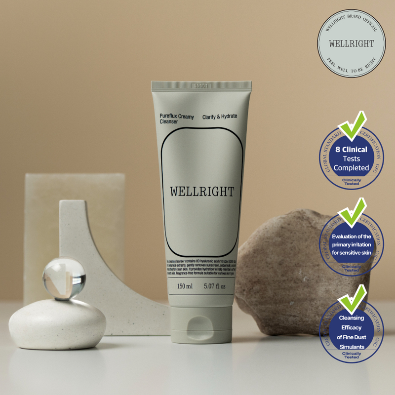 [WELLRIGHT] Pureflux Creamy Cleanser 150ml (Skin Care, Cleansing Foam, Cleanser, Facial Care)