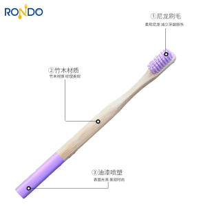 Wholesale bamboo Bristles Eco Friendly Recyclable BPA Free 4 pack Biodegradable Vegan gift Organic Bamboo Toothbrush