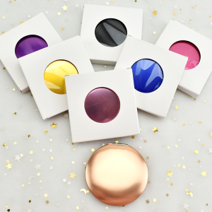 Wholesale Beautiful Pocket Mirror Folding Different Colors Makeup Mirrors Private Label Cosmetic Mirror